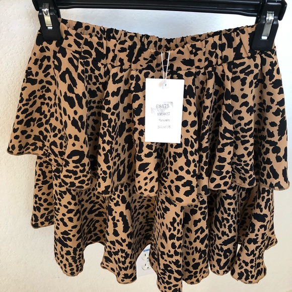 Leopard layered skirt - Picture 2 of 3